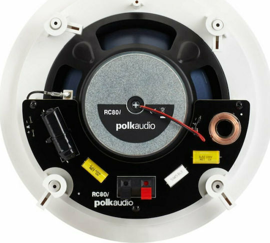 Polk Audio RC80i Ηχεία Οροφής 100W (Ζεύγος) Λευκά