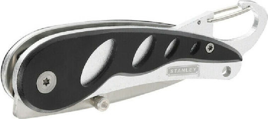 Stanley Edelstahl mit Gürtelclip Taschenmesser Schwarz