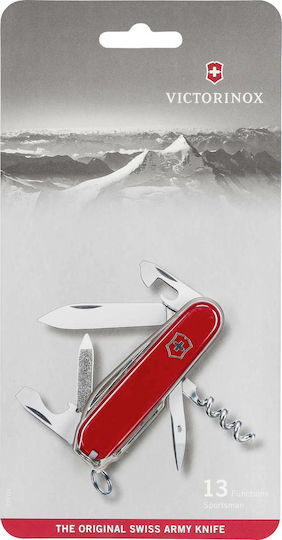 Victorinox Sportsman Schweizer Armee-Messer 10 Werkzeuge Rote Farbe