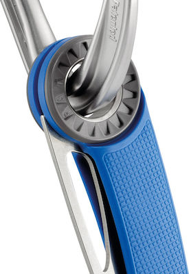 Petzl Spatha Pocket Knife Blue with Blade made of Stainless Steel in Sheath