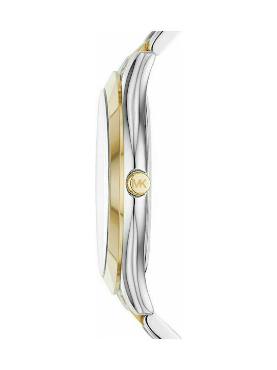 Michael Kors Slim Runway Uhr mit Ασημί / Χρυσό