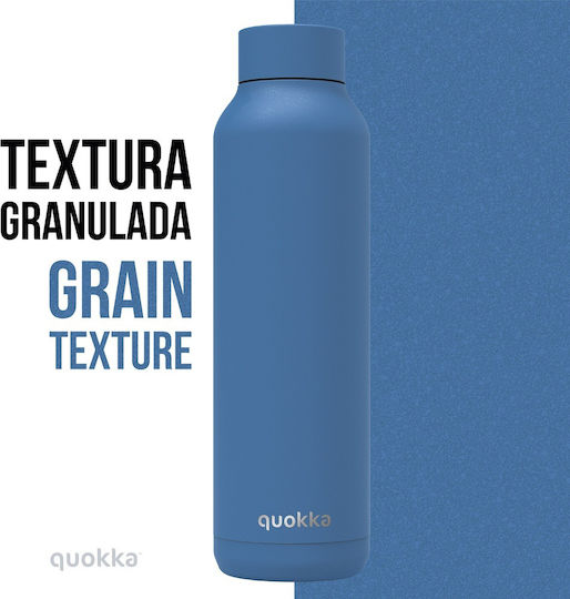 Quokka Solid Bottle Thermos Stainless Steel BPA Free 510ml Blue with Mouthpiece