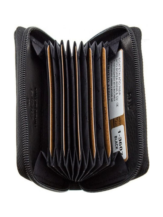 Leather Men's Wallet Cards Black