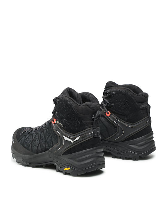 Salewa Alp Trainer 2 Mid GTX Γυναικεία Ορειβατικά Μποτάκια Αδιάβροχα με Μεμβράνη Gore-Tex Μαύρα