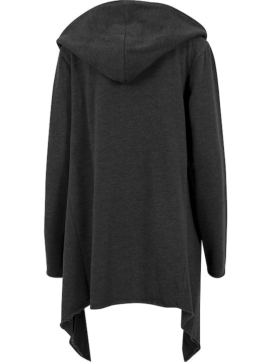 Мъжка Жилетка Fleece с Качулка Charcoal