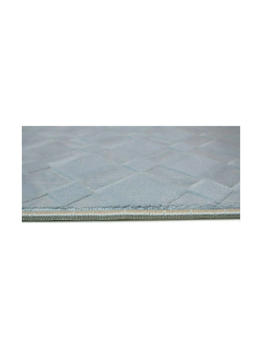 Tzikas Carpets 25170-097 Rug Rectangular with Fringes Deluxe Light Blue