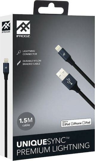 iFrogz Geflochten USB 2.0 auf Micro-USB-Kabel Schwarz 3m (IFUSMU-BK3) 1Stück