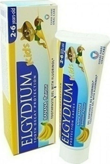 Elgydium Бебешка Паста за Зъби за 2+ Години с Вкус Банан 50ml