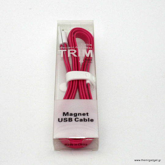 Versa Flat Magnetic USB to Lightning Cable Fuchsia 1m (34.912.0183)