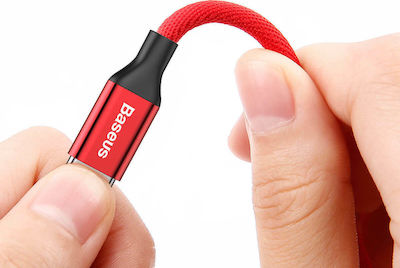 Baseus Yiven Braided USB-A to Lightning Cable Red 1.2m (CALYW-09)