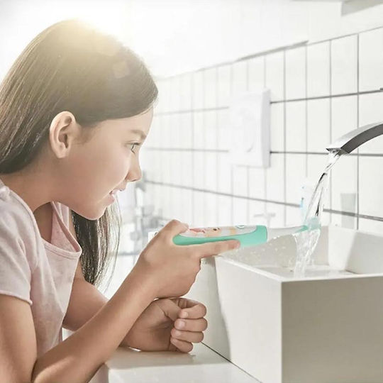 Xiaomi Soocas Periuță Electrică De Dinți Pentru Copii Cu Cronometru Pentru 4+ Ani Verde Cu Husă De Călătorie