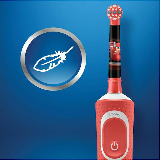 Oral-B Vitality Elektrische Kinderzahnbürste mit Stoppuhr für 3+ Jahre Cars Rote