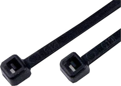 Benman Pack of 100pcs Black Plastic Cable Ties 140x3.6mm 70785