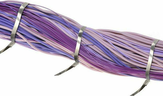 V-TAC Legături Cablu Metalice 350mmx4.6mm În Culoare Argintie 100 Buc
