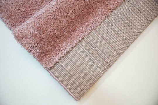 Tzikas Carpets Alpino 80258-055 Teppich Rechteckig Zottelig Synthetisch,Polyester/Cotton/Leather Rosa