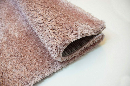 Tzikas Carpets Alpino 80258-055 Teppich Rechteckig Zottelig Synthetisch,Polyester/Cotton/Leather Rosa
