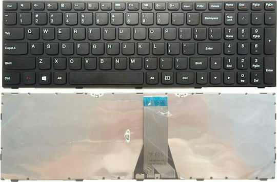 Laptop Keyboard for G50 Z50 B50 G50-70 Z501 G50-45 G50-70AT without Frame and English (US) Layout in Black Color 40056US