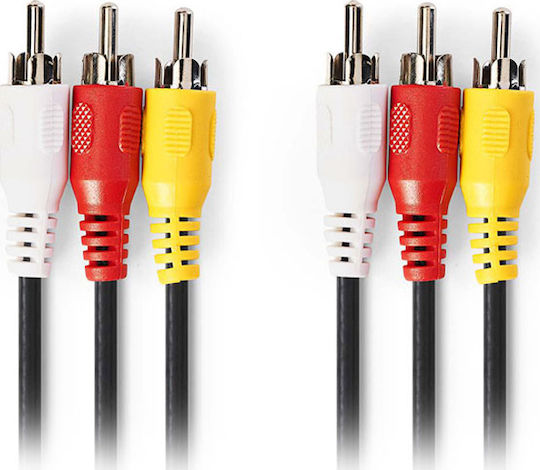 Nedis Composite male to Composite male 3m Cable (CVGP24300BK30)