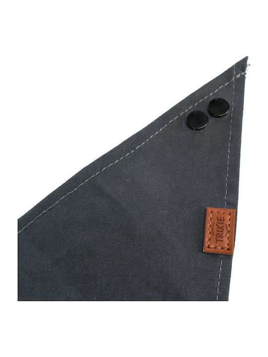Trixie Be Nordic Dog Bandana Bandana Small Dark Grey with Wind Rose Design in Gray color