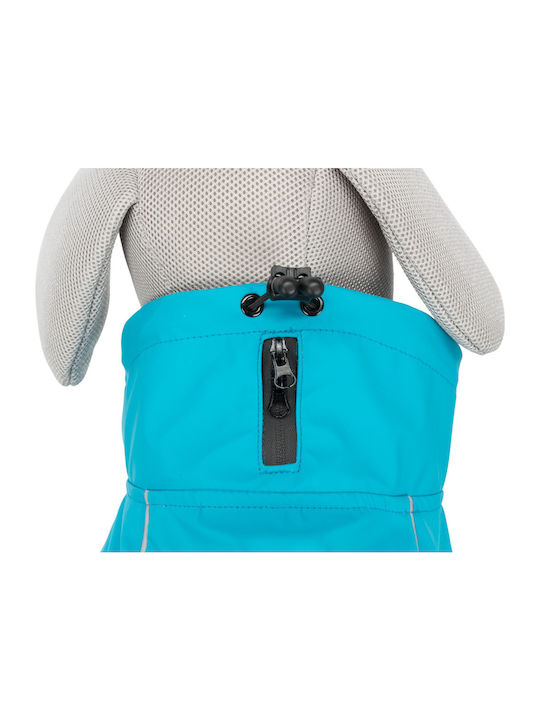 Trixie Vimy Turquoise Waterproof / Windproof Dog Coat with 35cm Back Length