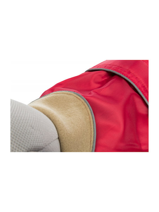 Trixie Orleans Red Fleece / Waterproof Dog Coat with 55cm Back Length