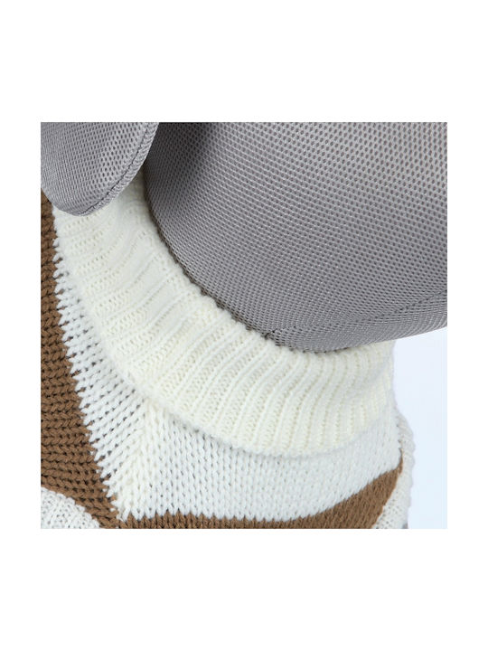 Trixie Hamilton Strickpullover Hund Extra Large Pullover Braun/Weiß in Braun Farbe 70cm.