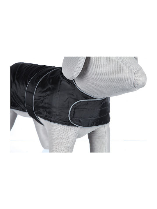 Trixie Orleans Black Fleece / Waterproof Dog Coat with 55cm Back Length