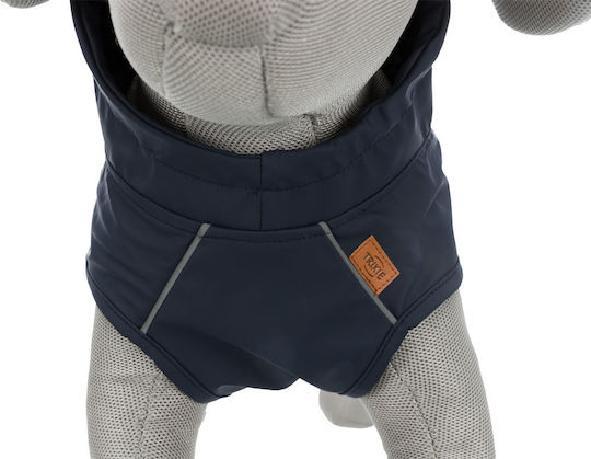 Trixie Husum Blue Waterproof / Windproof Dog Coat with 40cm Back Length