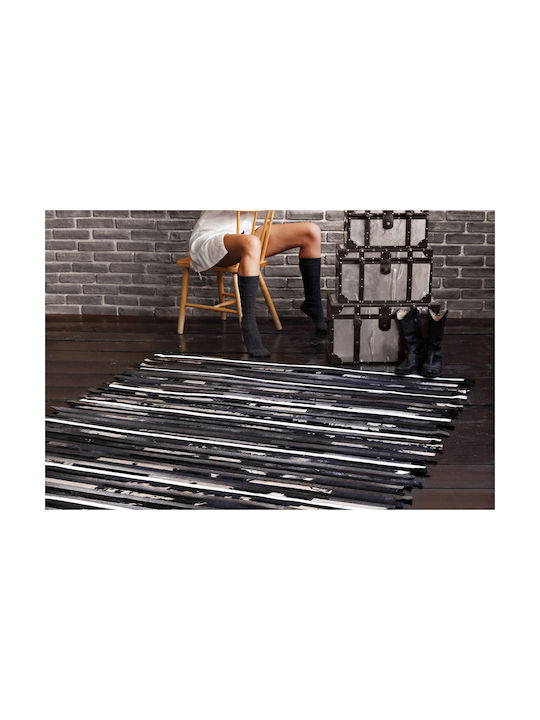 Aslanis Home Senses 548 Δερμάτινο 160x230cm Μαύρο