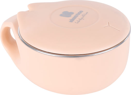 Kikka Boo Baby Food Bowl Stainless Steel Food Bowl 200ml Metallic Pink