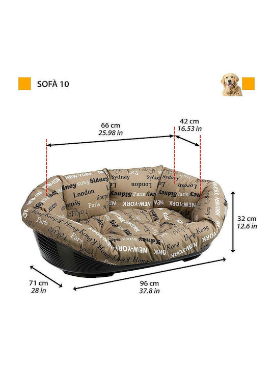 Ferplast Sofa Sofa Dog Brown 96x71cm