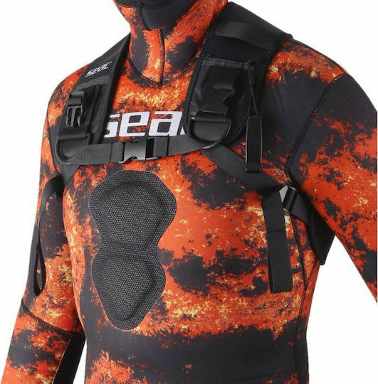 Seac Hunt Vest Γιλέκο Βαρών Μαύρο/Πορτοκαλί 1000gr
