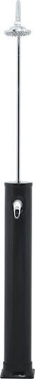vidaXL Solar Pool Shower 214x19.5x19.5cm Black