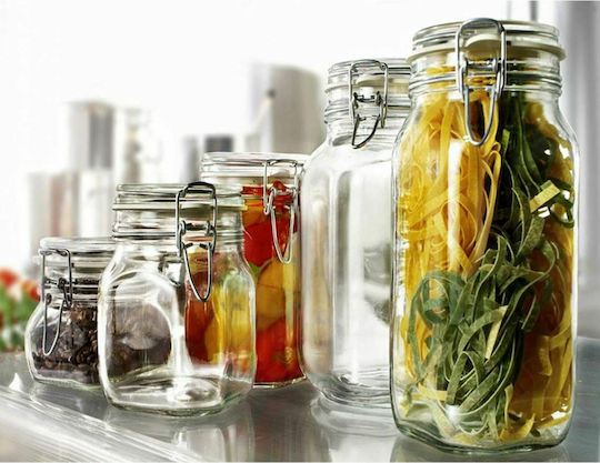 Bormioli Rocco Fido General Use Jar with Airtight Lid Glass Transparent 2000ml
