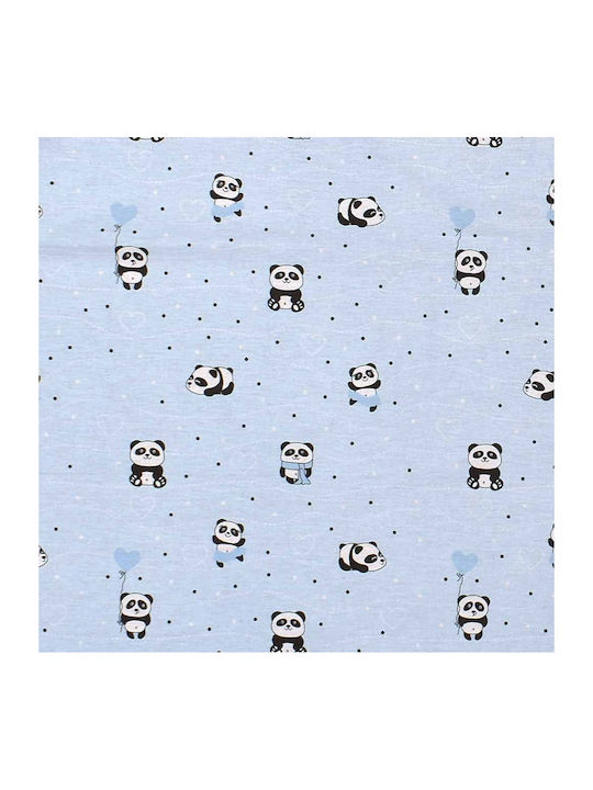 Dimcol Panda Kinder Kissenbezug 50x70cm 110 Sky Blue