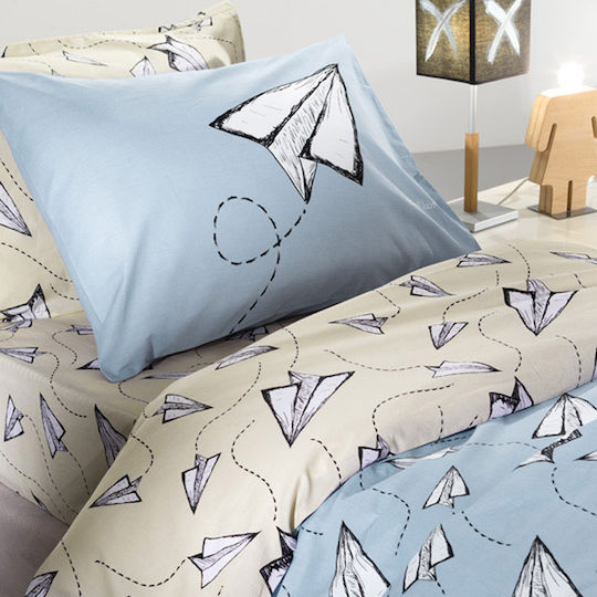 Saint Clair Fly Kinder Kissenbezug 50x70cm Blue