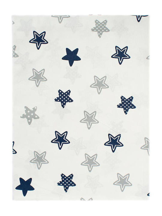 Dimcol Star Baby Cotton Pillowcase Blue 35x45cm