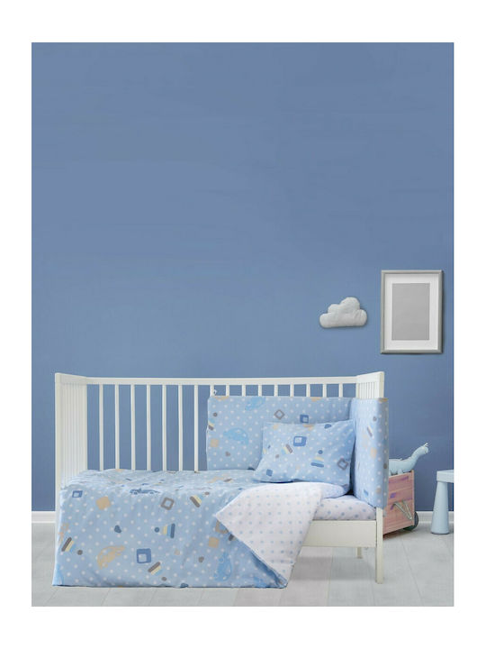 Kocoon Cotton Baby Quilt Toyo 110x150cm Light Blue
