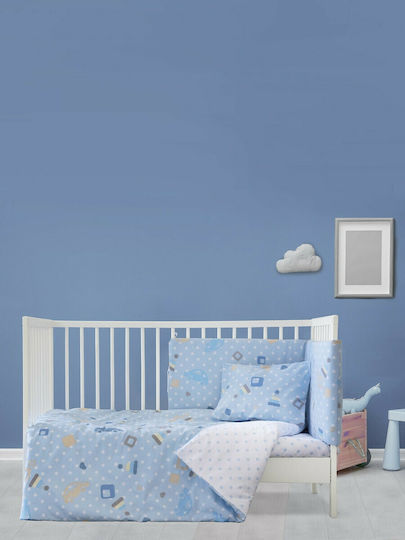 Kocoon Toyo Baby Quilt Baumwolle Hellblau 110x150cm
