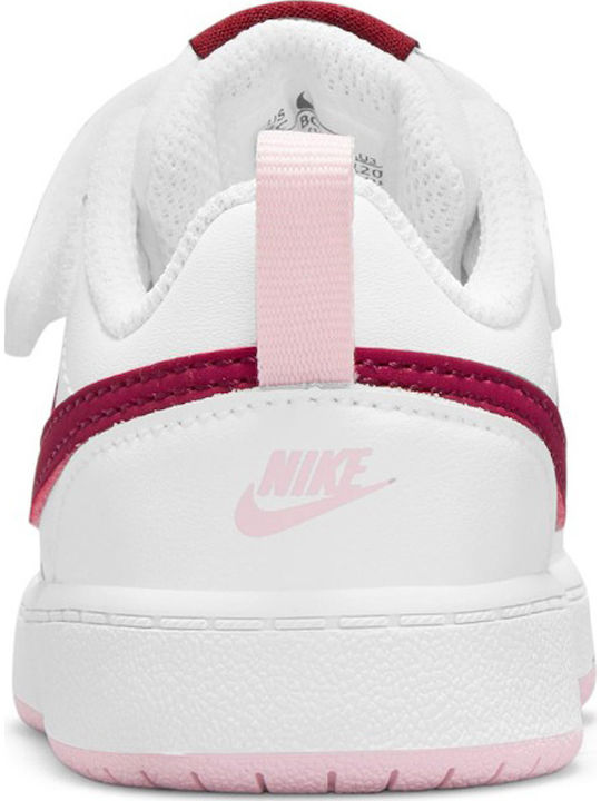 Court Court Borough Kids Sports Shoes White / Dark Beetroot