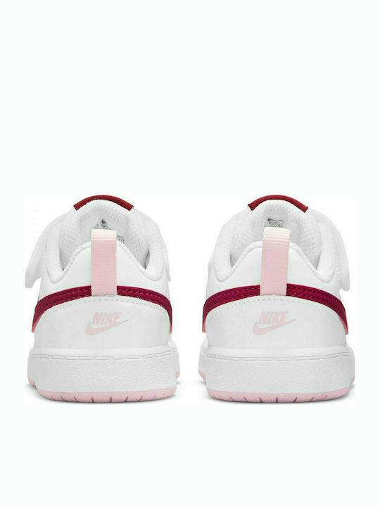 Court Court Borough Kids Sports Shoes White / Dark Beetroot