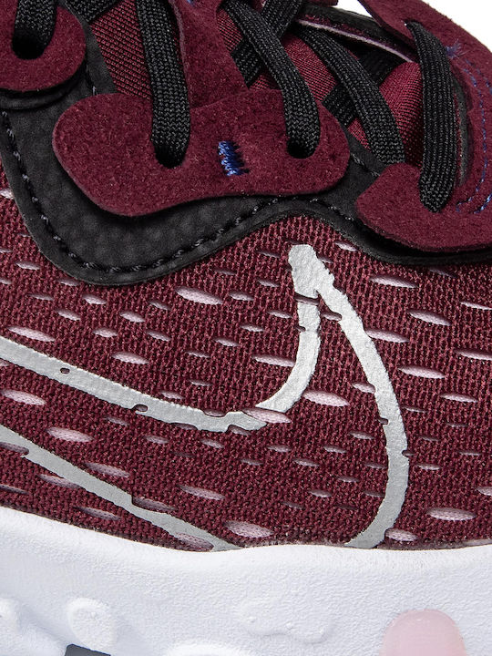 React Vision Αθλητικά Παιδικά Παπούτσια Running με Κορδόνια Μπορντό