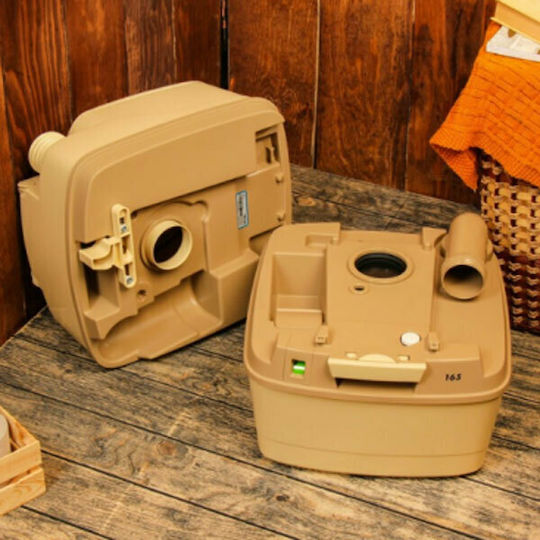 Thetford Chemical Toilet Porta Potti Qube 165 Ivory 21lt