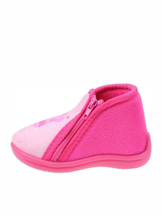 Kinderhausschuhe Stiefel Fuchsie