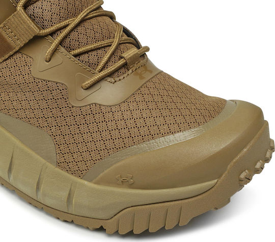 Under Armour Military Half Boots Valsetz Mid from Synthetic Leather Brown 3023741-200