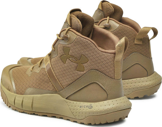 Under Armour Military Half Boots Valsetz Mid from Synthetic Leather Brown 3023741-200