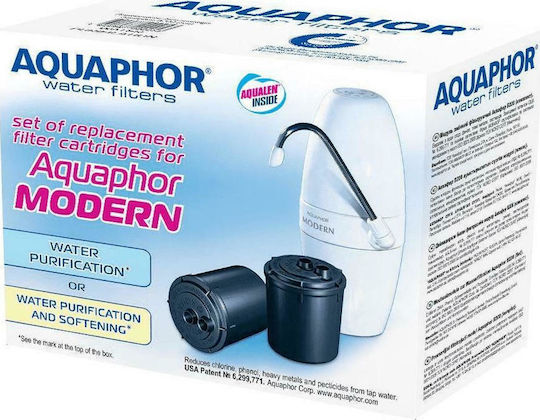 Aquaphor Filtru de Apă de Înlocuire pentru Robinet din Cărbune Activ Β-200 Modern V.2 2buc