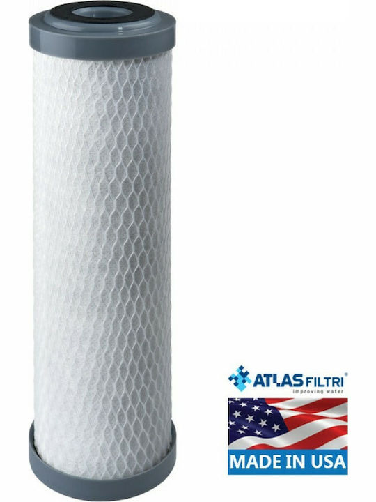 Atlas Filtri Countertop and Under Sink Water Filter Replacement made of Activated Carbon 10" CB-AF PB 10SX 0.5 μm