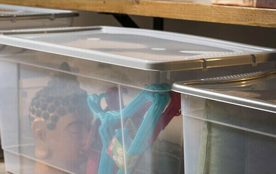 Cyclops Mega Box Kunststoff Aufbewahrungsbox mit Deckel Transparent 76x46x40cm 1Stück