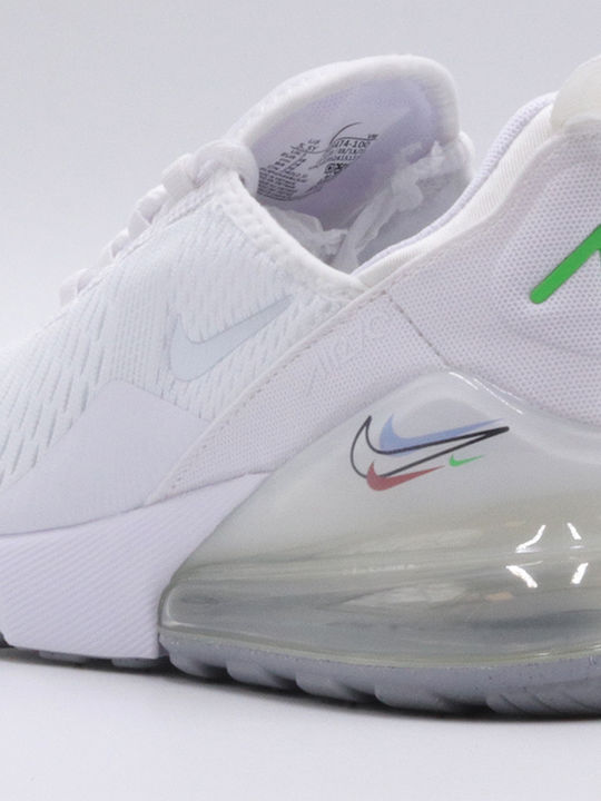 Air Max 270 Air Max 270 Gs Детски маратонки Low Бяло / Алуминий / Черно / Светлозелено Spark
